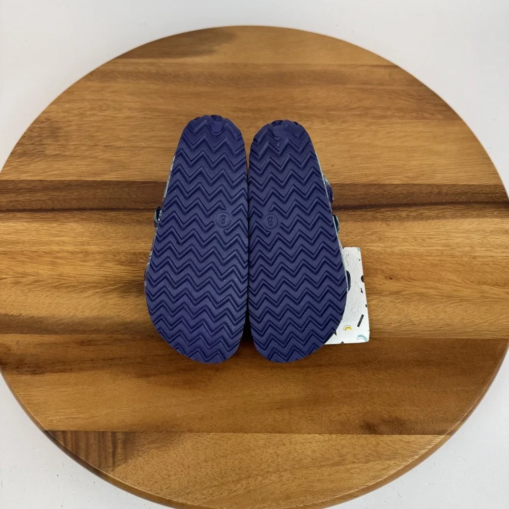 New Little Kids Harper Canyon‎ Eva Blue Marbled Rubber Strappy Sandals 8 C